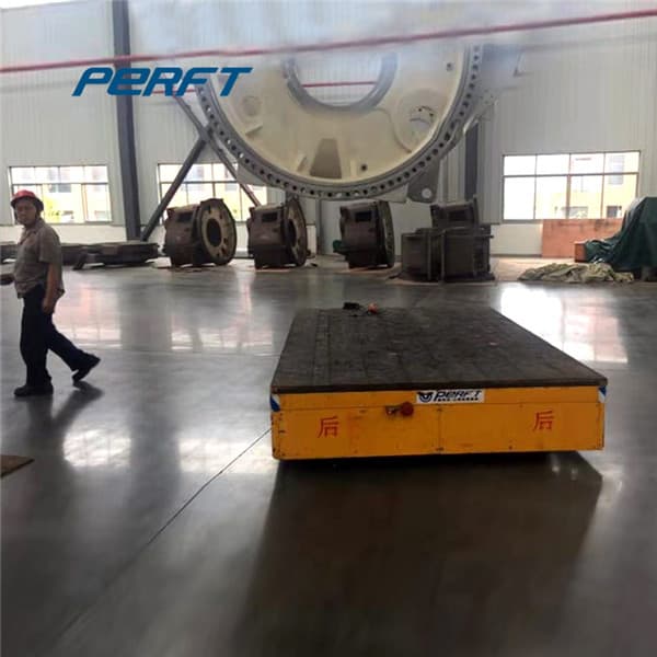 steerable transfer trolley with integrated screw jack lift table 400t
